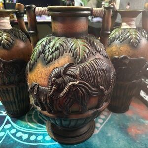 Elephant Vase Set of 3